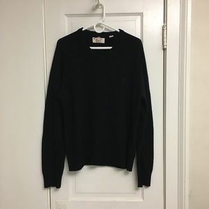 Penguin Black Wool V-neck